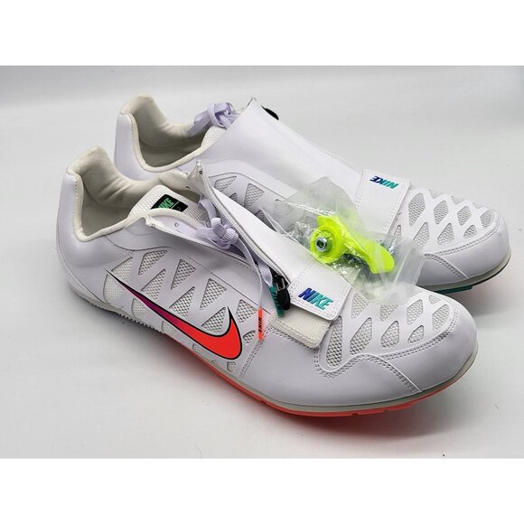 Nike Zoom LJ Long Jump 4 Track &‎ Field Spikes White  415339 101 Size 15 - Picture 8 of 8